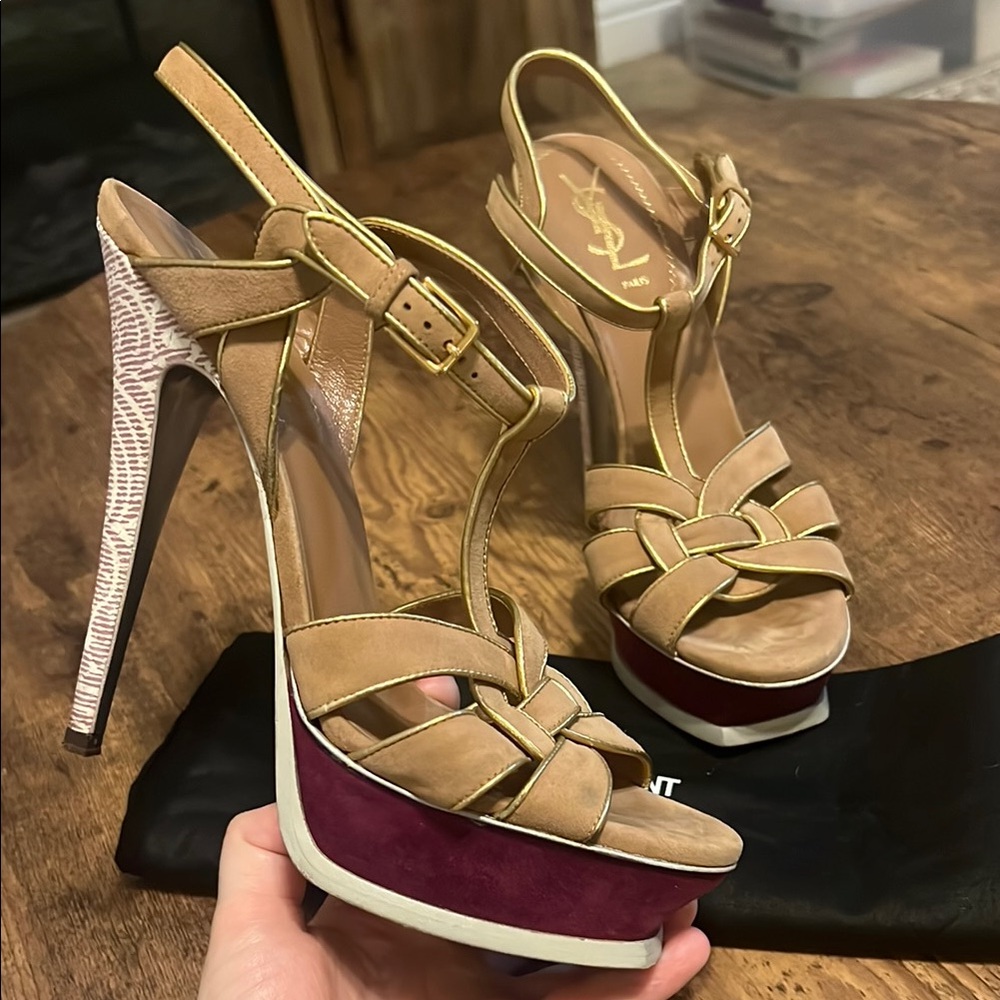 Saint Laurent Tribute Platform Heels